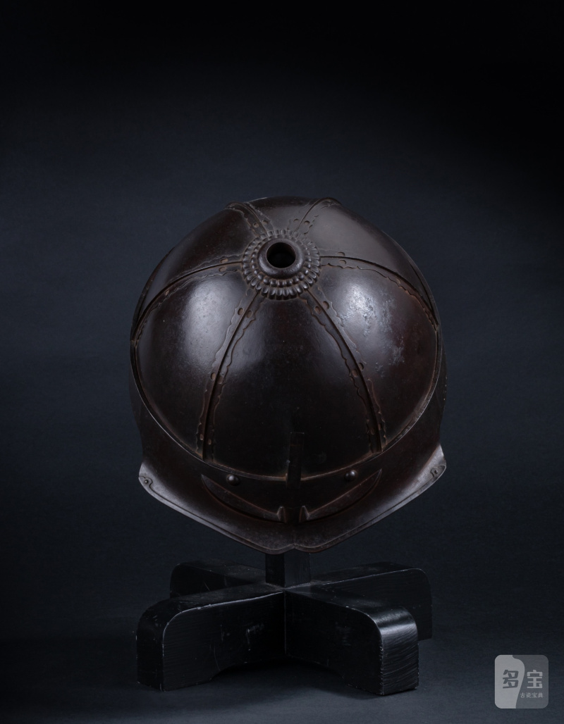A six-plate iron helmet (kabuto), signed Hayanobu saku (made by Hayanobu), Japan, Edo period, 17th century - 图5